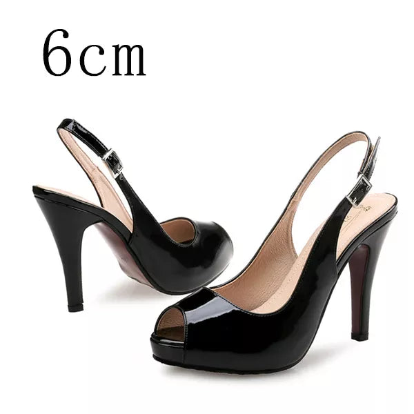 Women High Heels Party Platform Shoes Fish Mouth