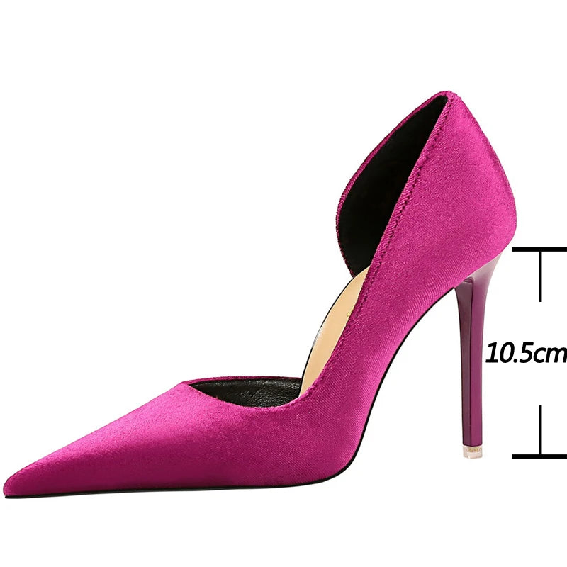 Suede Stiletto Pumps – Luxe High Heels for Parties & Beyond